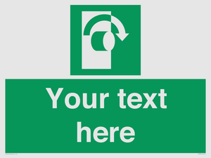 Custom Turn Clockwise Sign